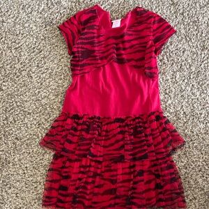 Xhilaration Red and Black Kids Dress